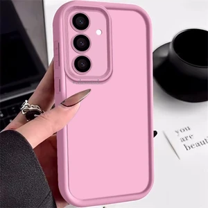 M.tk moveteck Samsung Galaxy S24 Fe Uyumlu Kılıf Yumuşak Renkli Lansman Silikon Kamera Korumalı Çıkıntılı Yüksek Kenarlı