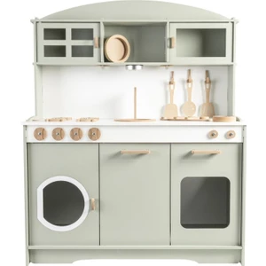 Hobby House Ahşap Mutfak Seti +3 Yaş İçin Su Yeşili MDF Eğitici Oyuncak Seti