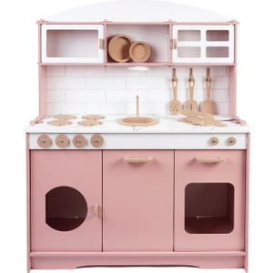Ahşap Oyuncak Çocuk Mutfak Seti ve LED Hediyeli
