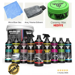 Tulpar Araç Araba Yıkama Bakım Full Oto Bakım Temizlik Seti Kovalı Avantajlı Paket