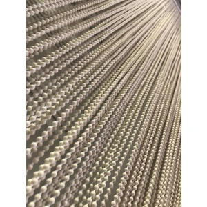 Su Perisi Perde 75x180 krem sıfır aralık plastik zincir perde kapı süsü sineklik perde  boncuk perde 