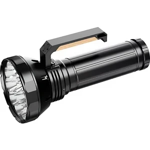 W5220-2 Ultra Güçlü Fan Soğutmalı 48000 Lümen El Feneri 21700MAH Güneş Enerjili Solar Lamba