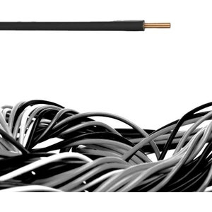 1.5 mm Nya Tek Damar %100 Bakır Kablo Siyah Renk 9 Metre