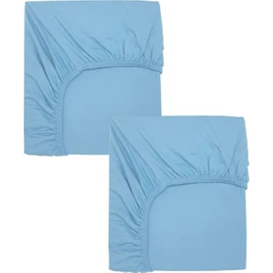 North Online 2 Adet 50 x 90 x 10 cm Anne Yanı Lastikli Penye Kumaş Bebek Çarşafı