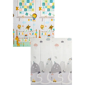 Pretty Numbers - Katlanabilir - Extra Large - Çift Yönlü - Oyun Halısı ve Matı 160X180X1 (Taşıma Çantası Hediyeli)