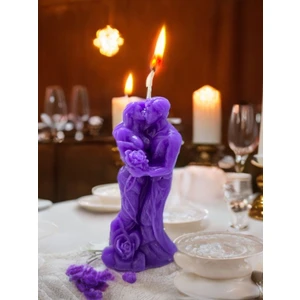 Dekoratif Hediyelik Romantik Sarılan Çift Sevgili Mum