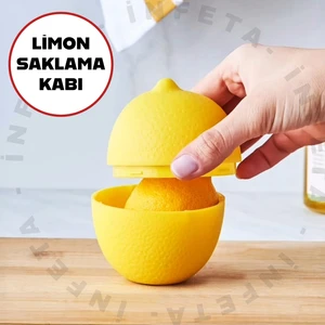 Tazelik Koruyucu Limon Saklama Kabı- Kokudan Koruyucu Limon Şekilli Saklama Kabı