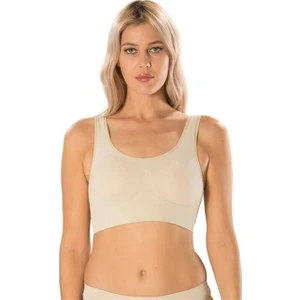 Geniş Askılı Kadın Büstiyer Crop Pedli - 707