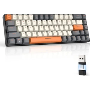 K68 Red Switch Kablosuz Bluetooth Mekanik Oyuncu Klavyesi Hotswapp Oyun Klavyesi