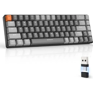 K68 Red Switch Kablosuz Bluetooth Mekanik Oyuncu Klavyesi Hotswapp Oyun Klavyesi