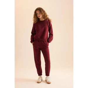 Regular Fit Normal Kalıp Basic Düz İçi Kalın Polarlı Eşofman Takımı D8022AXNS