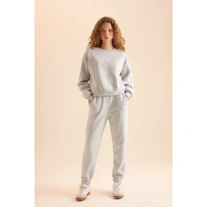 Regular Fit Normal Kalıp Basic Düz İçi Kalın Polarlı Eşofman Takımı D8022AXNS