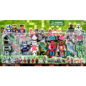Vardem Minecarft Oyuncak 6 Lı Figür Set 10 cm 21 Parça - Spiderman Batman Captain America