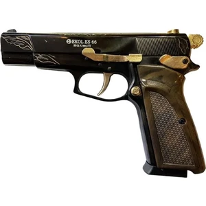 Es 66 Parlak  Siyah Altın Işlemeli Havalı Airsoft