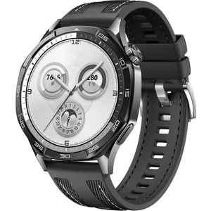 Huawei Watch Gt5 Gt4 Gt3 Gt2 46MM ve Pro Olanlara Uyar Kordon Kayış Dikişli Silikon Kaliteli VY128