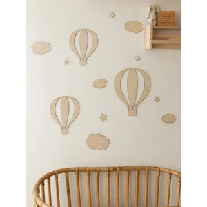 Marwin Craft Bohem Dekoratif Uçan Balonlar Bulut Set Çocuk ve Bebek Odası Hediyelik Aksesuar - Duvar Dekoru