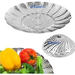 Katlanabilir Buharda Sebze Pişirme Haşlama Aparatı, Bebek Mama Hazırlama Aparatı