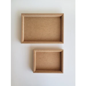 Ahşap, Ham Mdf, Boyanabilir, 2 Boy, Kalın Çerçeveli Dikdörtgen Pano, Çerçeve