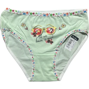 Renkli Baskılı Kız Çocuk Külot Kombin Asorti 6'lı Paket