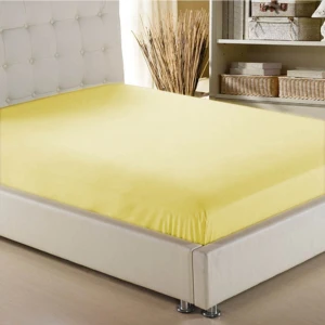güllüce ev tekstili Lastikli Çarşaf (Sarı) fitted