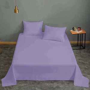 güllüce ev tekstili Çift kişilik Lastiksiz Çarşaf ve Yastık Kılıfı (lila)