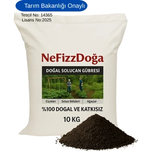 NeFizz Doğa %100 Doğal Katkısız Solucan Gübresi 10 Kg (20 Lt)