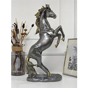 Dekoratif Şahlanan At Heykel Biblo