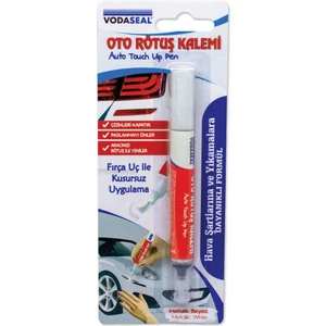 Fırça Uçlu Oto Rötuş Kalemi 5 Ml. - Metalik Beyaz