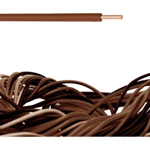 2.5 mm Nya Tek Damar %100 Bakır Kablo Kahverengi 5 Metre