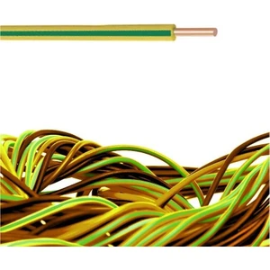 2.5 mm Nya Tek Damar %100 Bakır Kablo Sarı-Yeşil Renk 8 Metre