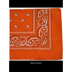 %100 Pamuklu Ekstra Yumuşak Etnik Desenli Bandana