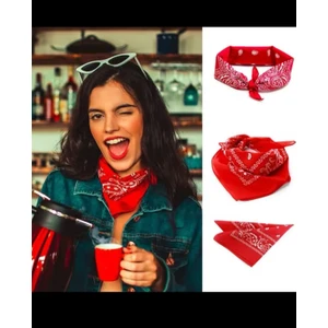 %100 Pamuklu Ekstra Yumuşak Etnik Desenli Bandana