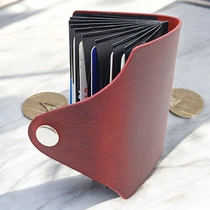 Cronder  Deri Akordeon Kartlık Cüzdan