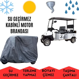 Arora Polo Plus Kabinli 4 Tekerlekli Motor Brandası Su Geçirmez