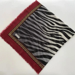 Zebra Desen Ince Tülbent Yazma