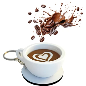 Kahve Fincanı Kalp Latte Çanta Charm Barista Aksesuarı Kahve Severler Için Özel Tasarım Anahtarlık