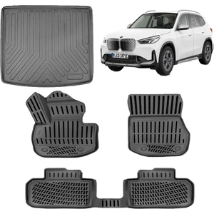 Bmw Ix1 2024 Sonrası 3D Havuzlu Paspas ve Bagaj Havuzu Set Siyah