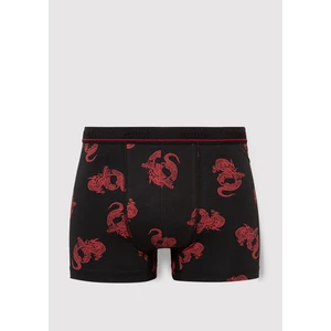 Ejderha Baskılı Siyah Boxer 0910084-900