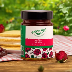 Nature's Food Gül Reçeli Premium Series 400 gr %65 Gül Doğal İçerik Doğal Tat