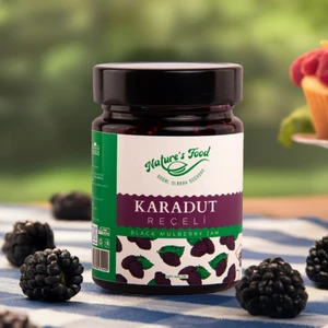 Nature's Food Karadut Reçeli Premium Series 400 gr %65 Karadut Doğal İçerik Doğal Tat