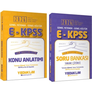 Yediiklim 2026 Ekpss Genel Yetenek Genel Kültür Tüm Adaylar Için Konu ve Soru Bankası Seti 2 Kitap