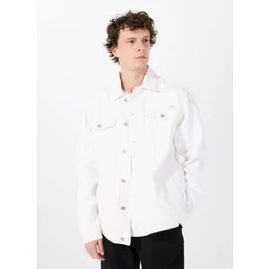 Kırık Beyaz Erkek Denim Ceket M5SM-CKT1883