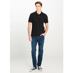 Siyah Erkek Polo T-Shirt ML211810001 Erkek Regular Fit Polo