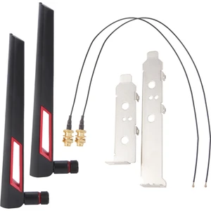 2X8DBI Çift Bant M.2 Ipex Mhf4 U.fl Kablo Rp-Sma Pigtail Wifi Anten Seti AX210 AX200 9260 9560 Ngff Kartı Için (Yurt Dışından)