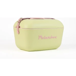 Pop Deri Kayışlı Soğuk ve Sıcak Termos Çanta 12L Açık Yeşil & Pembe