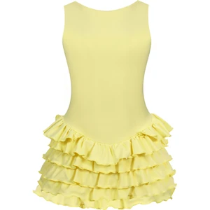 Sardinya Halter Yaka Fırfırlı Şortlu Elbise