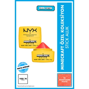 NYX Professional Makeup Minecraft Özel Koleksiyon Stick Allık - 04 Honeycomb Hottie