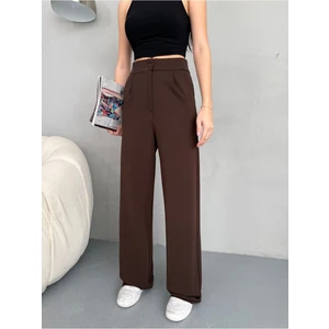 Kadın Likralı Salaş Geniş Paça Palazzo Pantolon