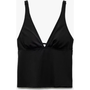 V Yaka Askılı Tankini Üst