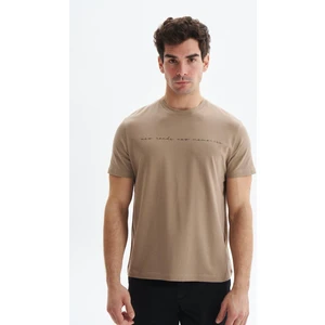 Erkek Regular Fit Yazı Baskılı Süprem Bisiklet Yaka Tişört Y29344472702